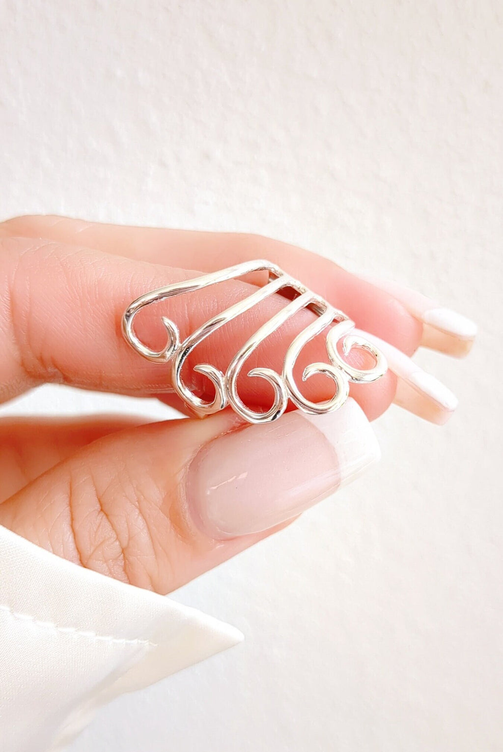 Spirals Women's Statement Ring – 925 Sterling Silver