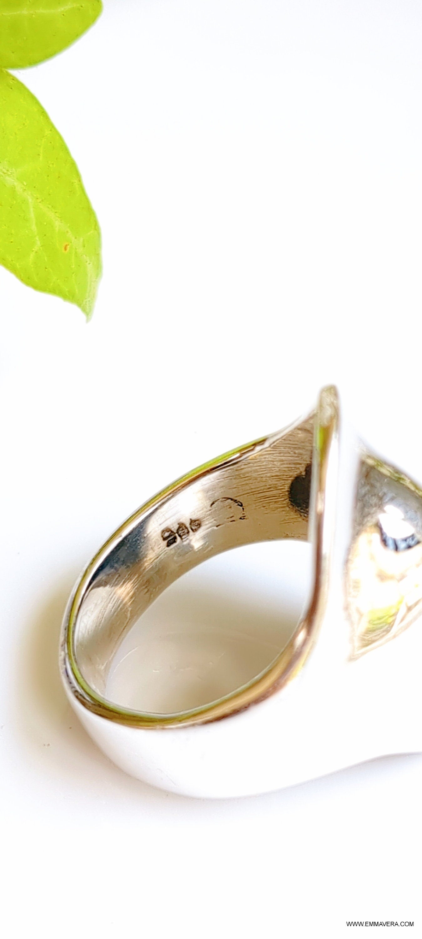 Solid Sterling Silver Concave Dome Ring