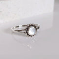 Moonstone Women's Ring – 925 Sterling Silver