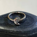 Crescent Moon Ring – Sterling Silver