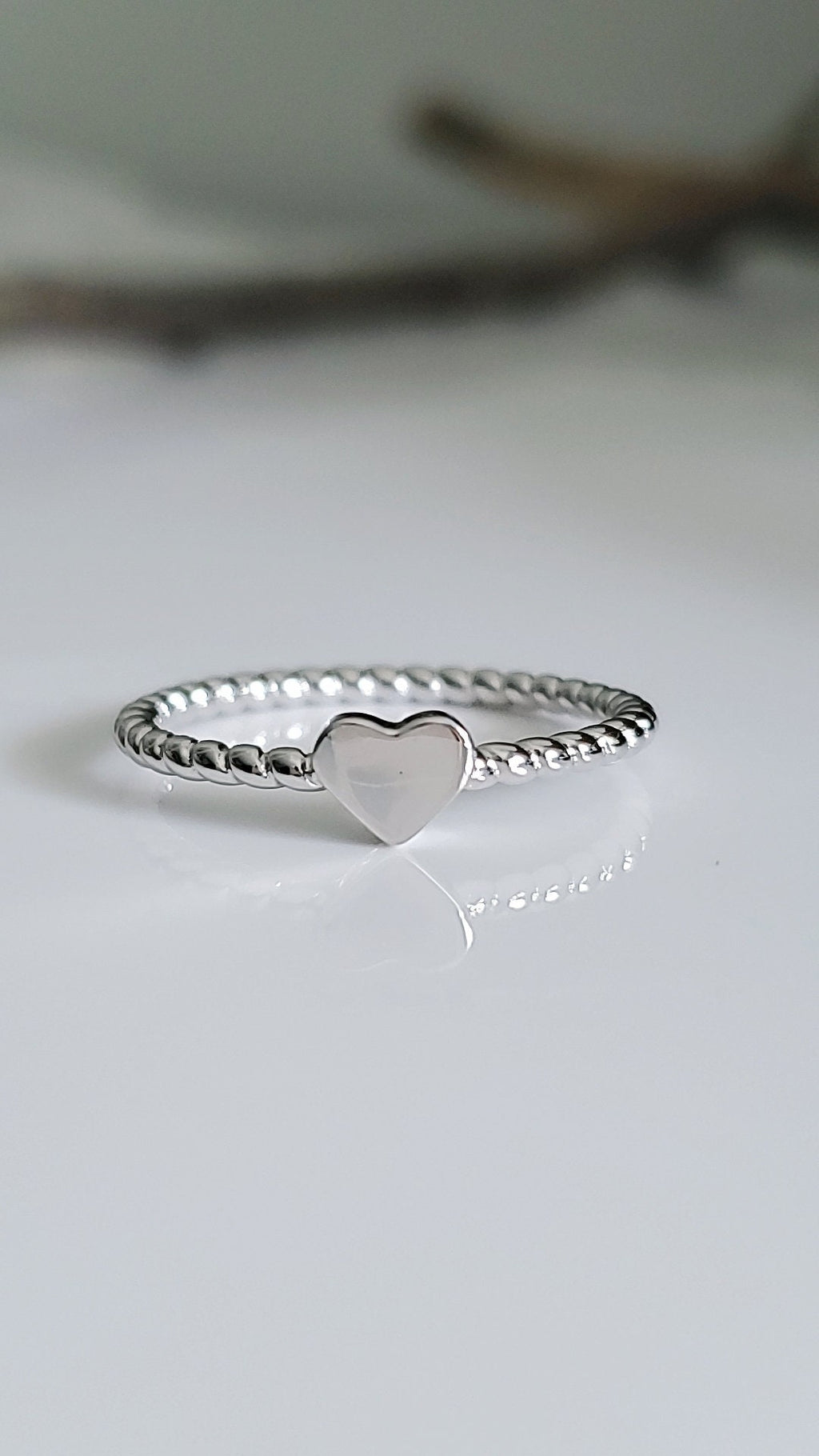 Simple Sterling Silver Heart Ring