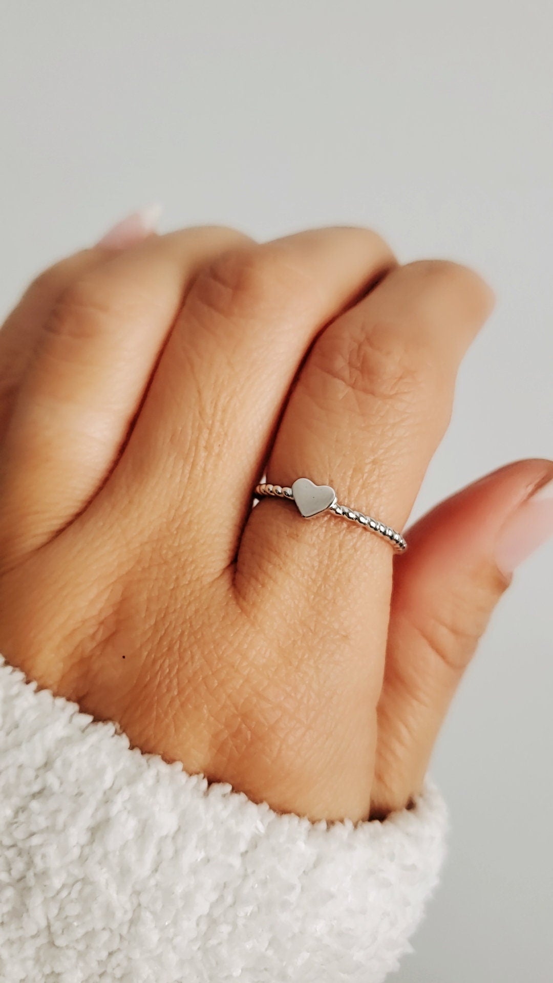 Simple Sterling Silver Heart Ring