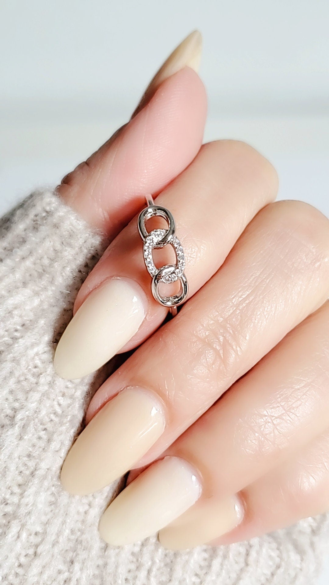 Chain Statement Chain Thumb Ring