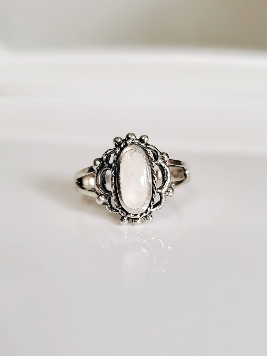 Mother of Pearl Women's Ring – 925 Sterling Silver