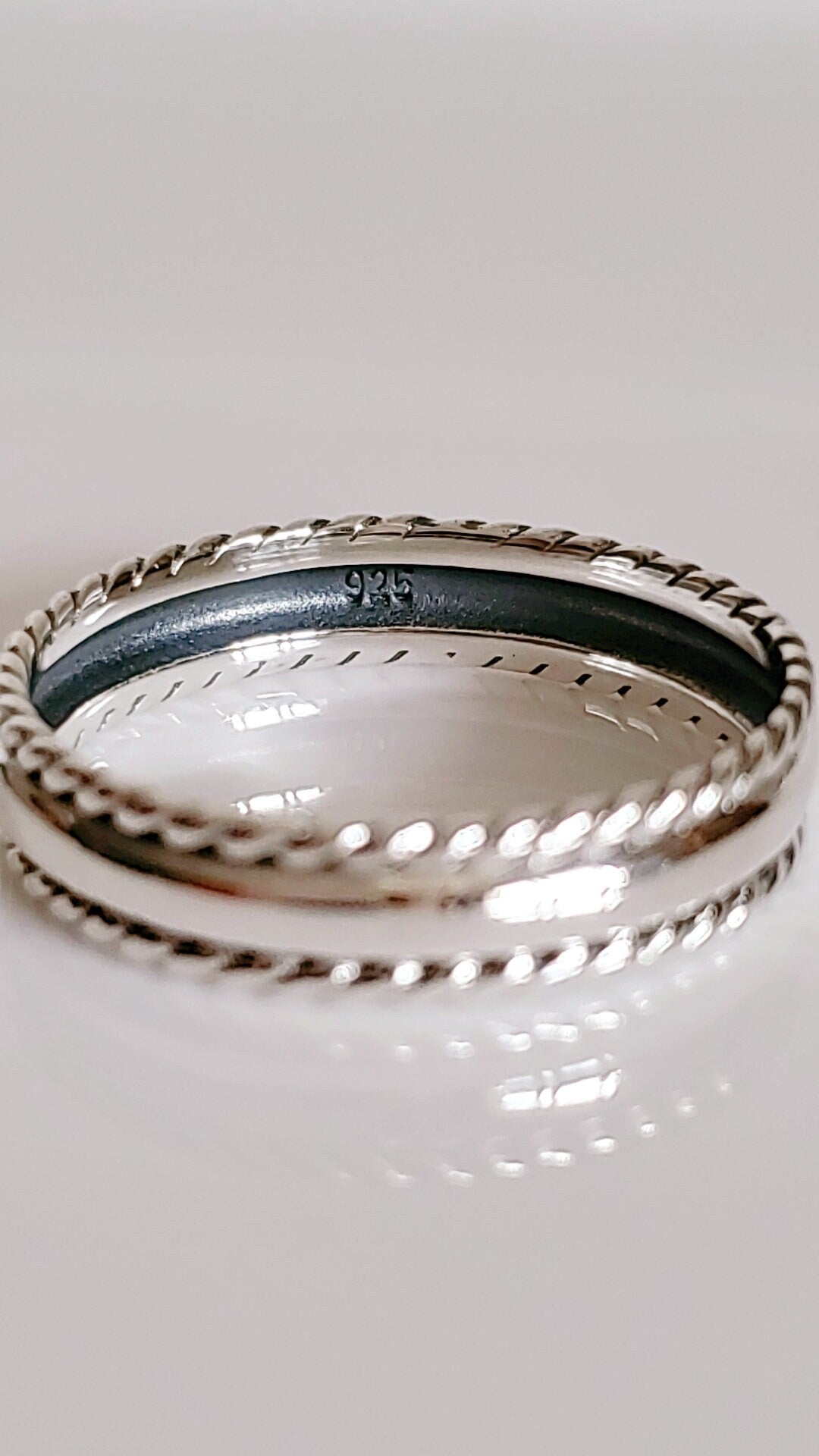 Sterling Silver Band for Women, 925 Stamped, Thumb Ring for Women