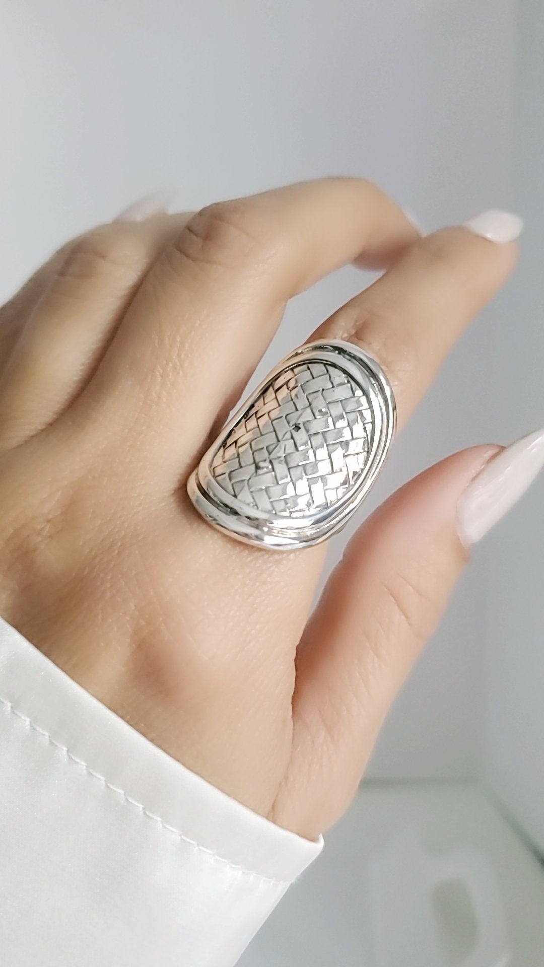 Shield Boho Statement Ring
