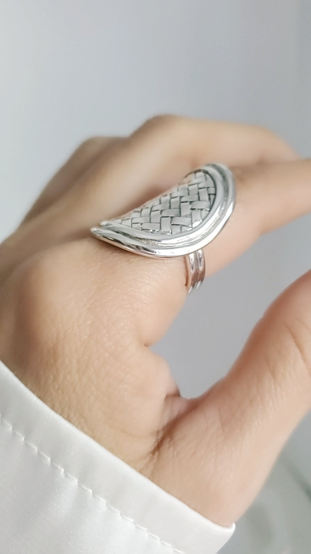 Shield Boho Statement Ring