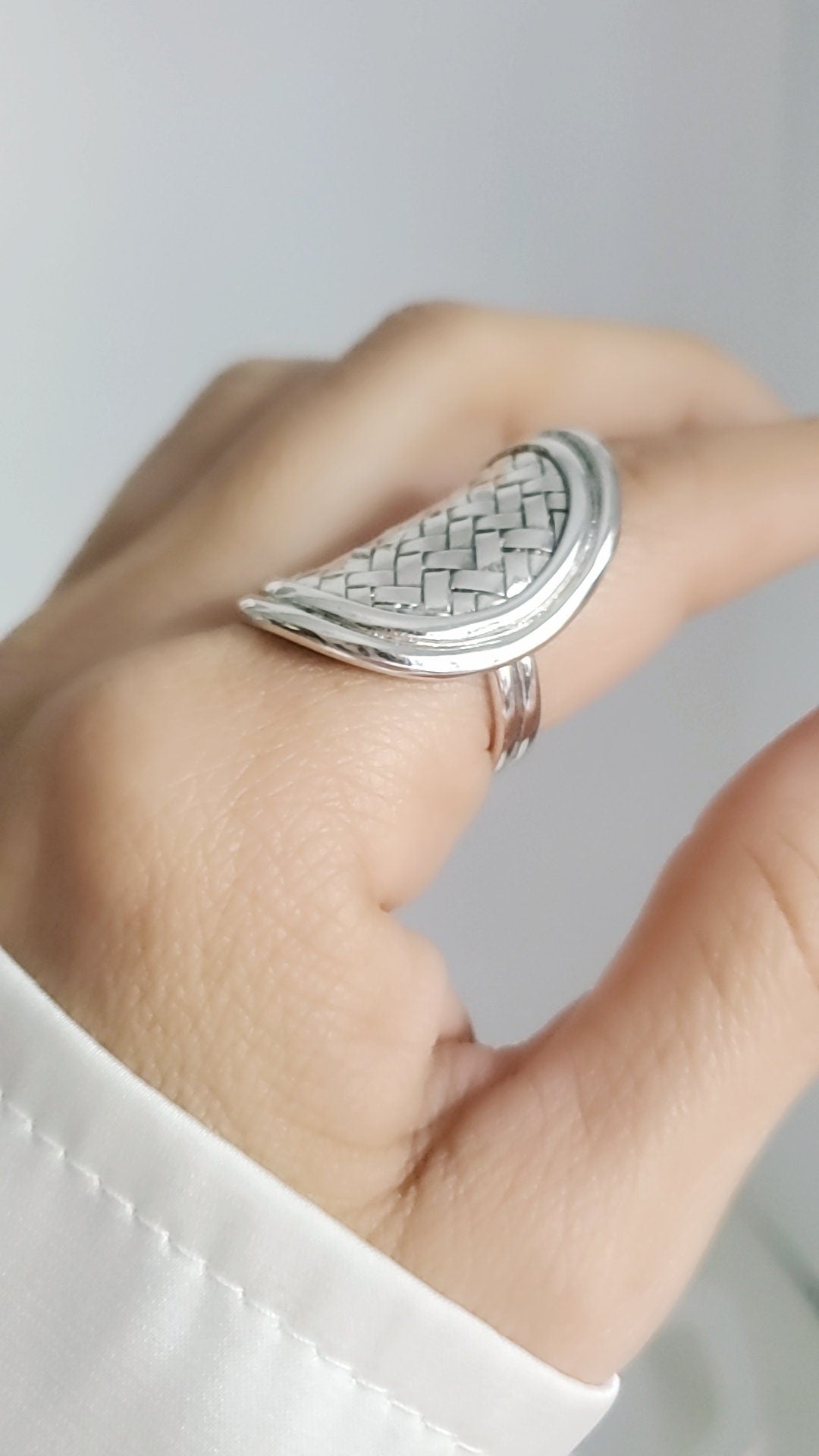Shield Boho Statement Ring