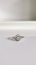 Dainty Spiral Sterling Silver Women Ring