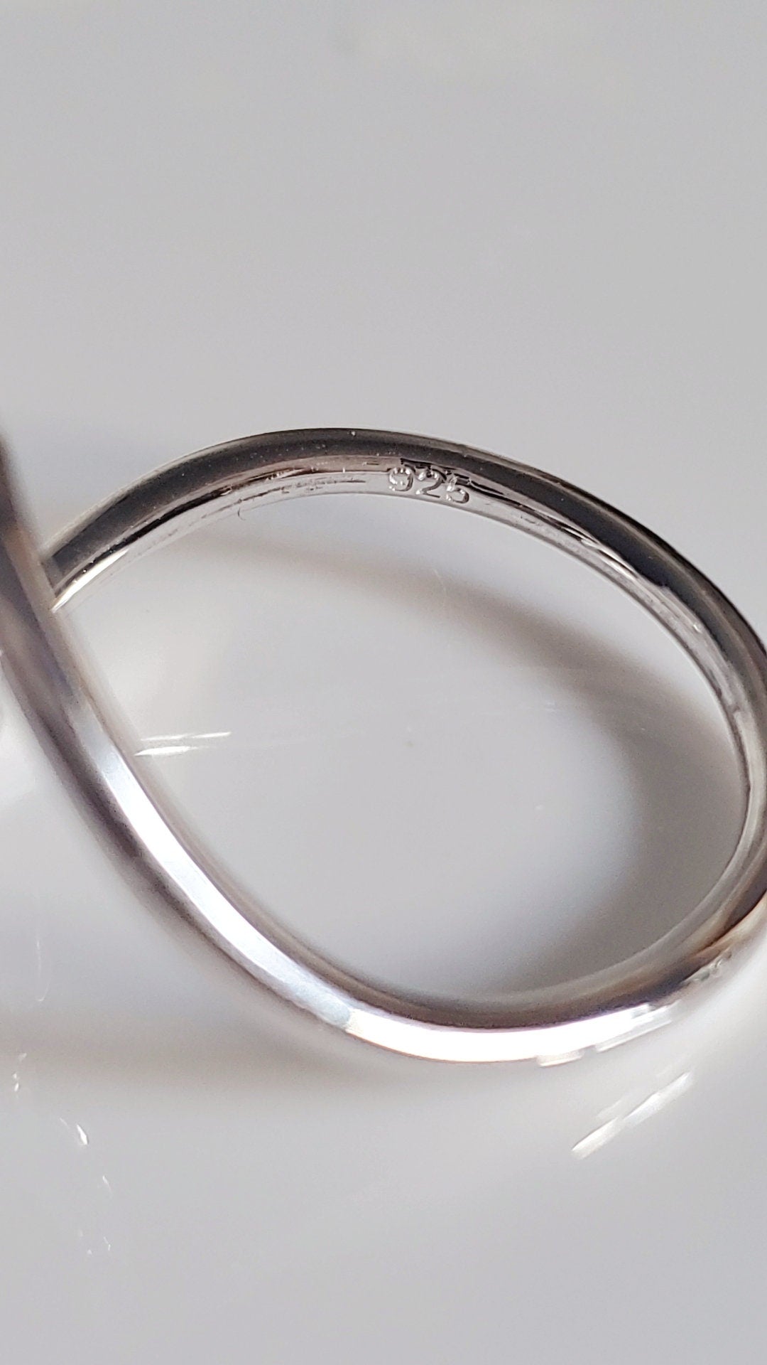 Sterling Silver Spiral Ring, Hook Ring, 925 Silver Ring, Dainty Women's Ring, Swirl Ring