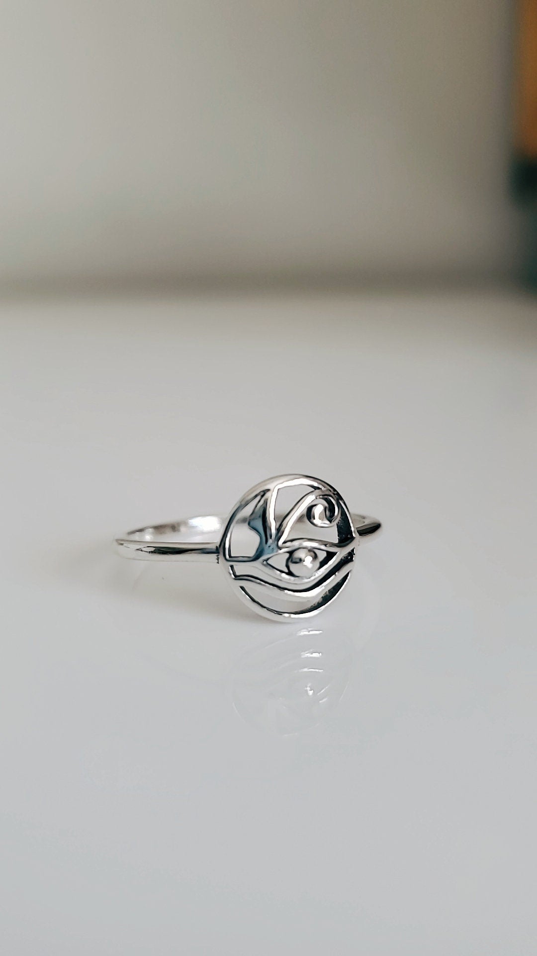 Eye of Horus Sterling Silver Ring