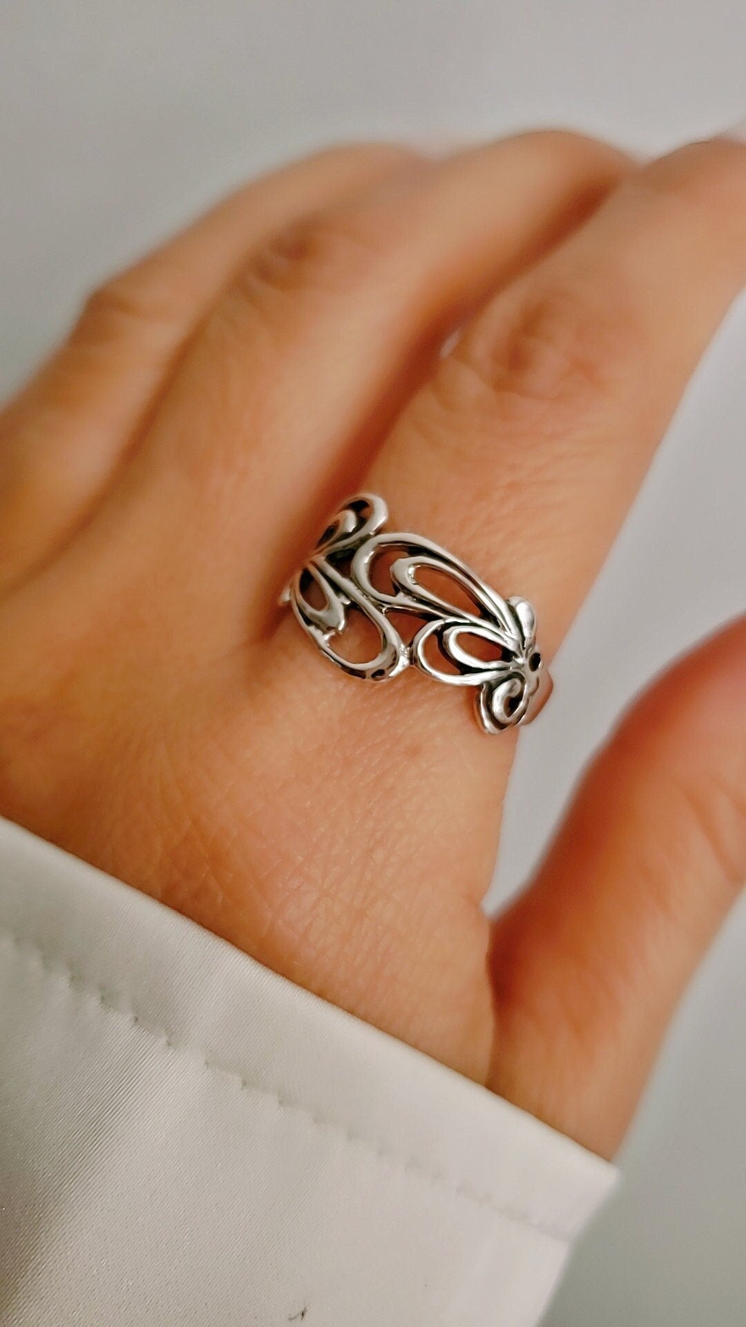 Statement Ring – 925 Sterling Silver with High Polish Finish