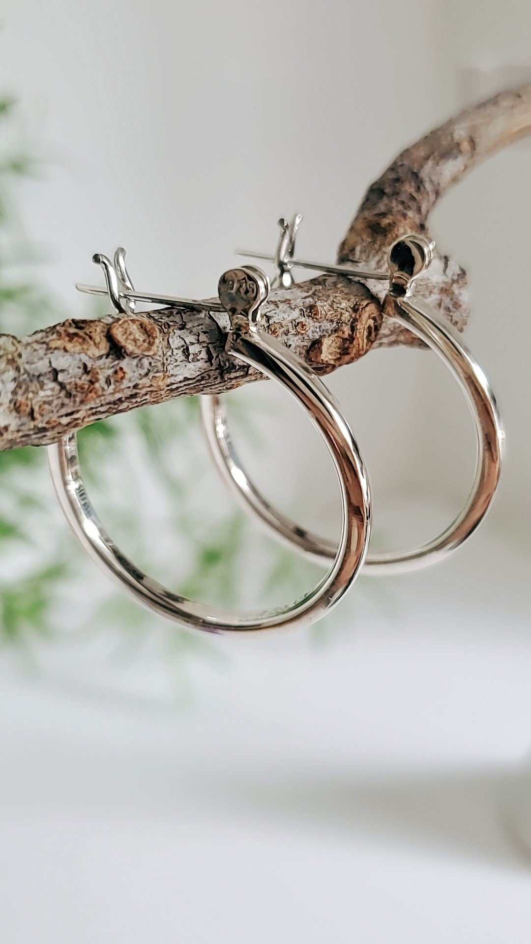 Medium Hoops Earrings – Sterling Silver