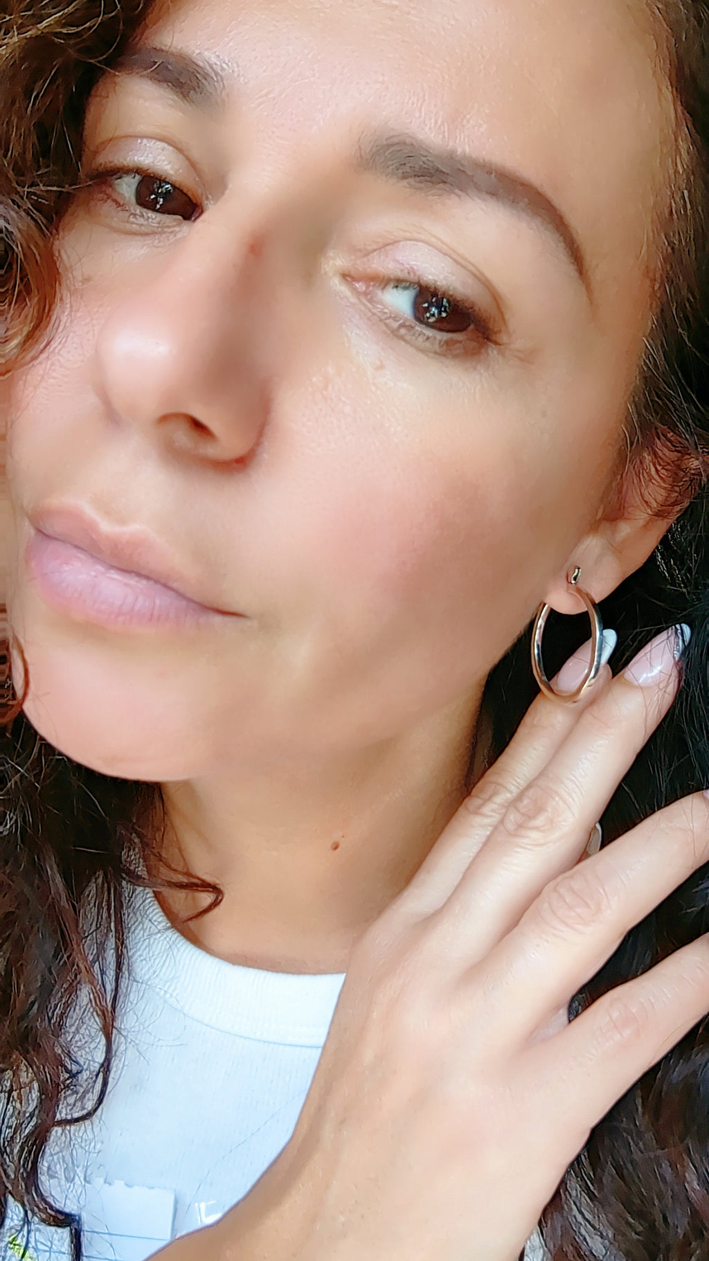 Medium Hoops Earrings – Sterling Silver