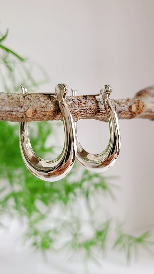 sterling Silver Hoops for Women, Silver Earrings, 925 Stamped Earrings, Small Hoops, Lightweight Earrings Hoops