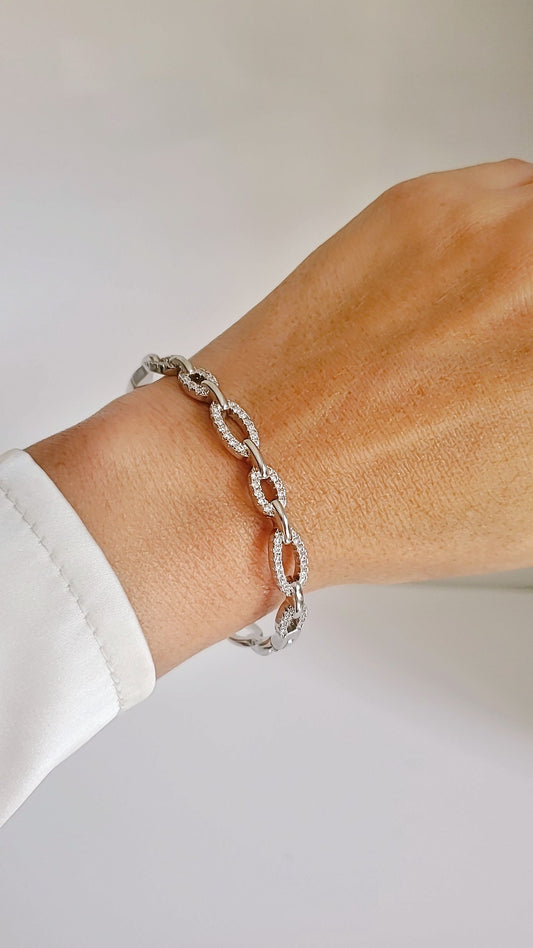 Silver Bangle Bracelet