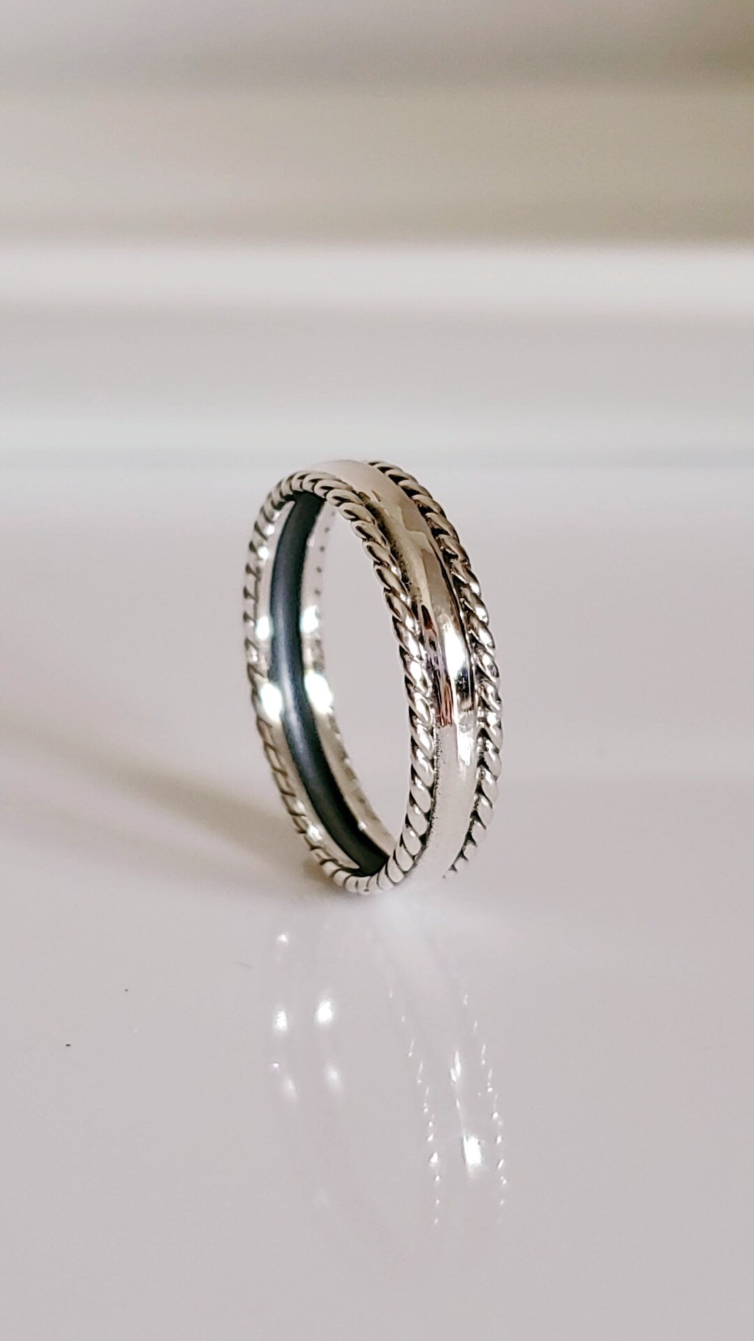 Sterling Silver Band for Women, 925 Stamped, Thumb Ring for Women