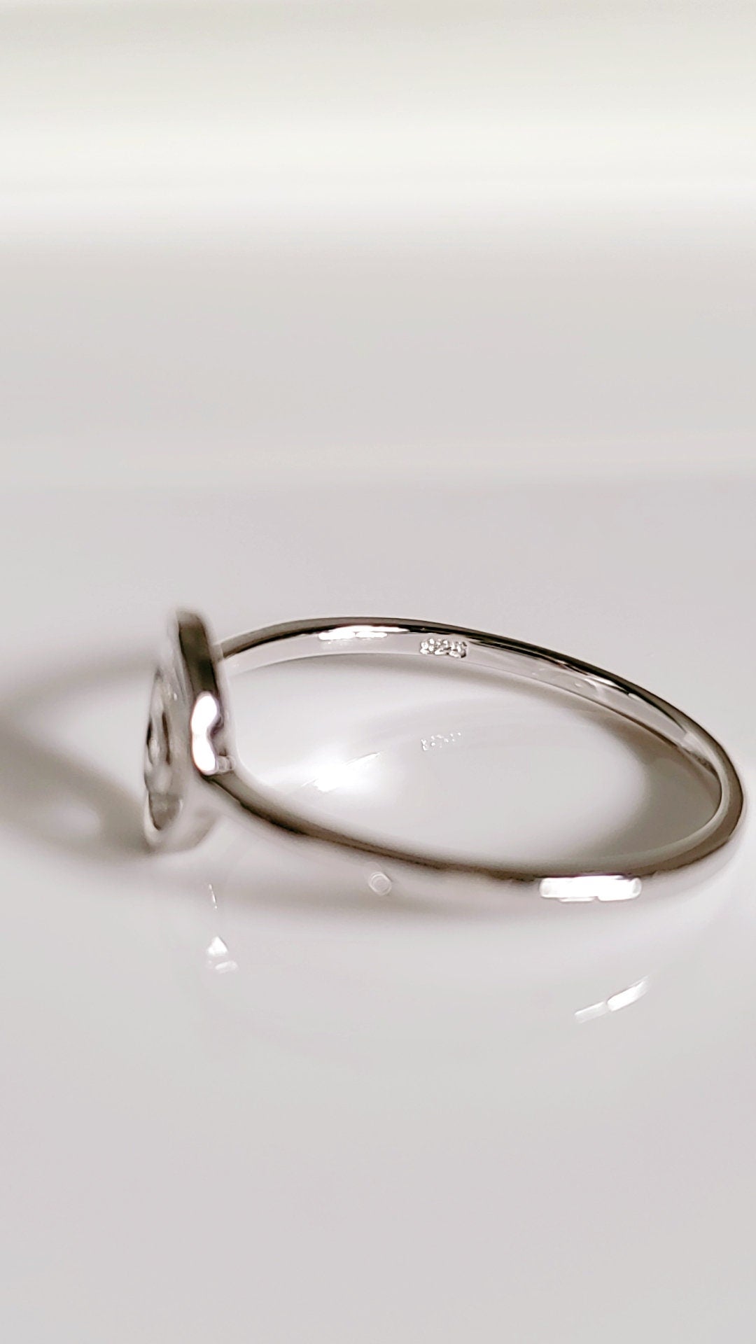 Dainty Spiral Sterling Silver Women Ring