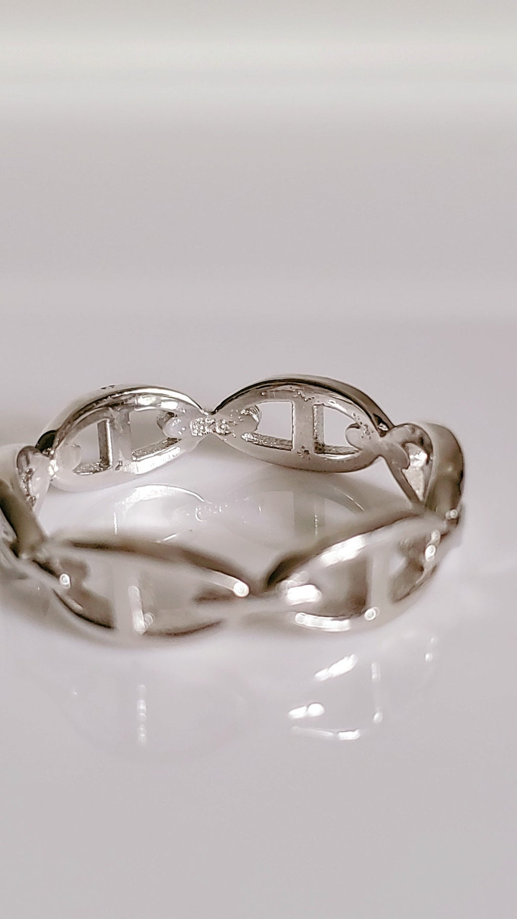 Sterling Silver Simple Chain Band