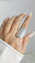 Shield Boho Statement Ring