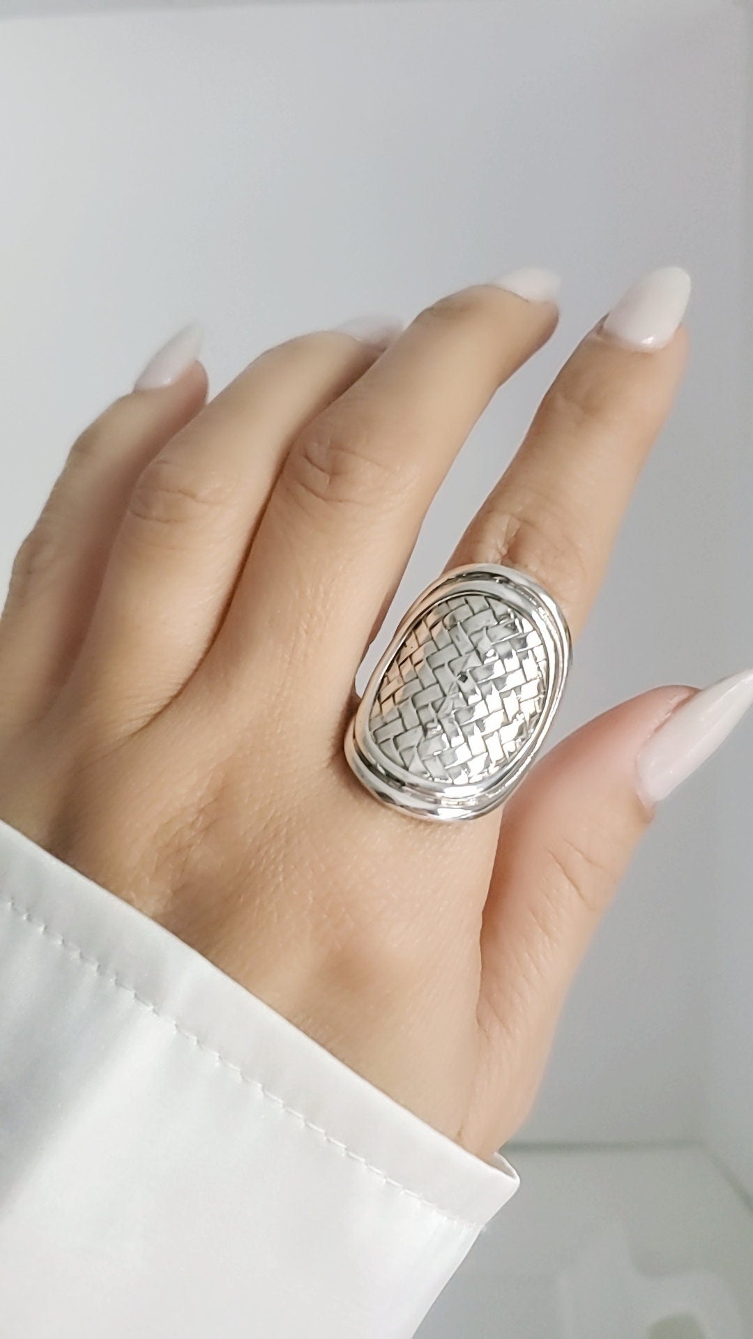 Shield Boho Statement Ring