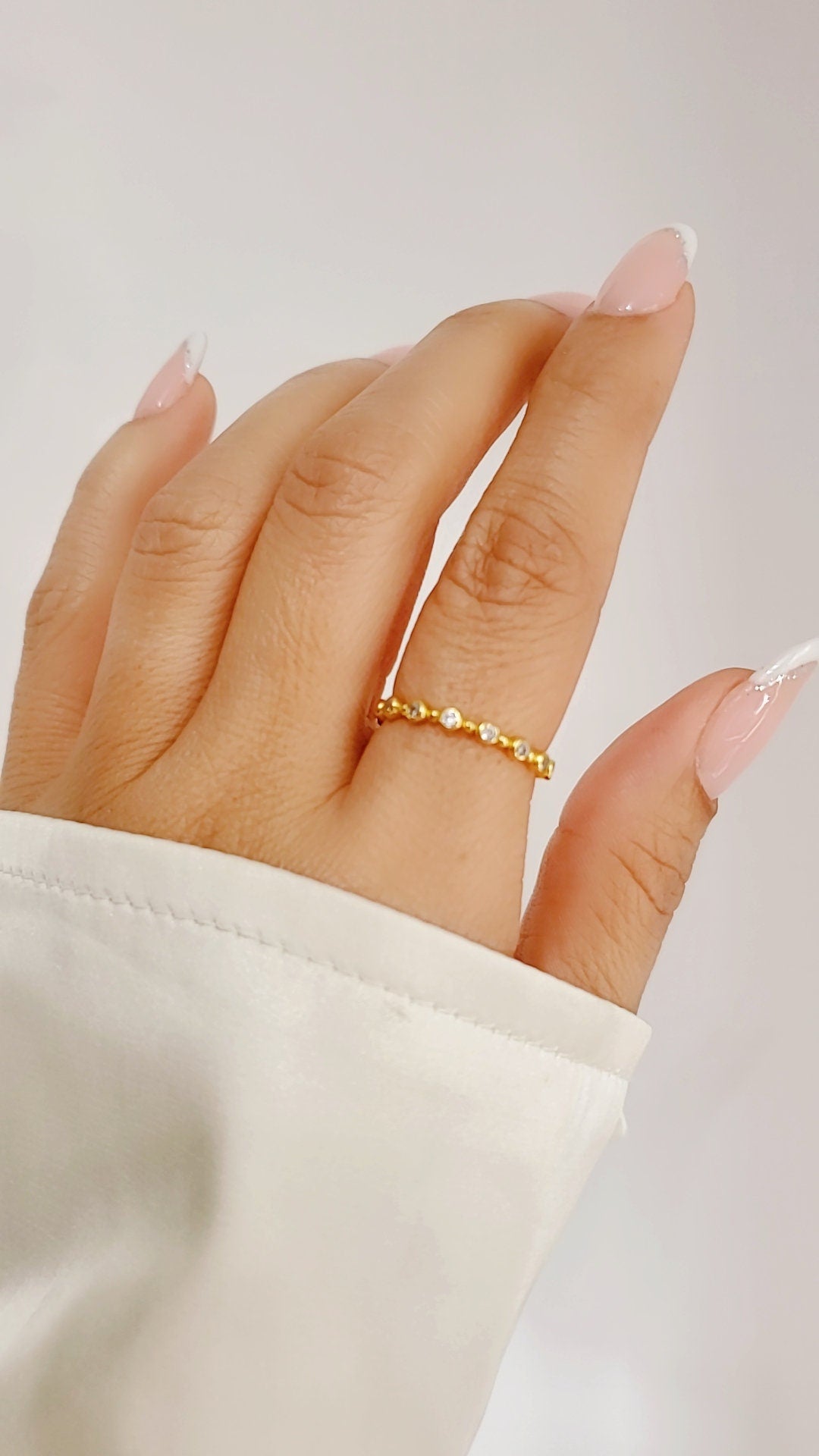 Gold Over Sterling Silver Ethereal Gold Ring