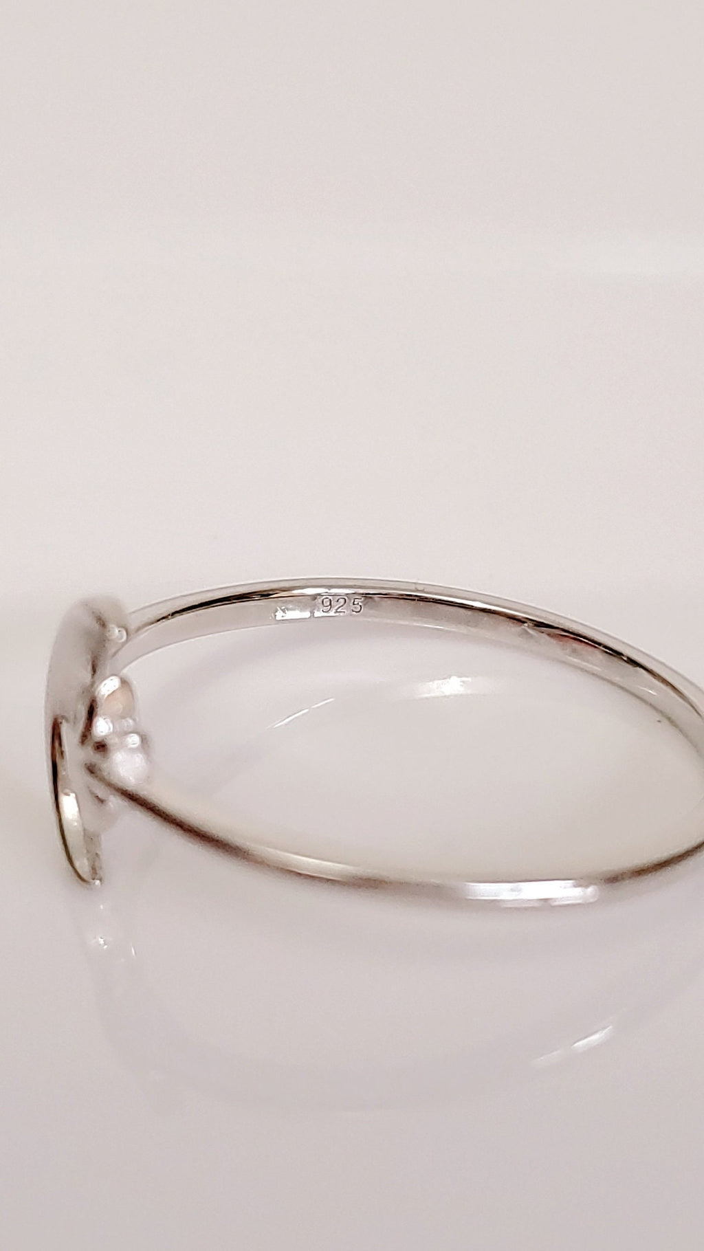 Moon Star Thin Crescent Moon Ring