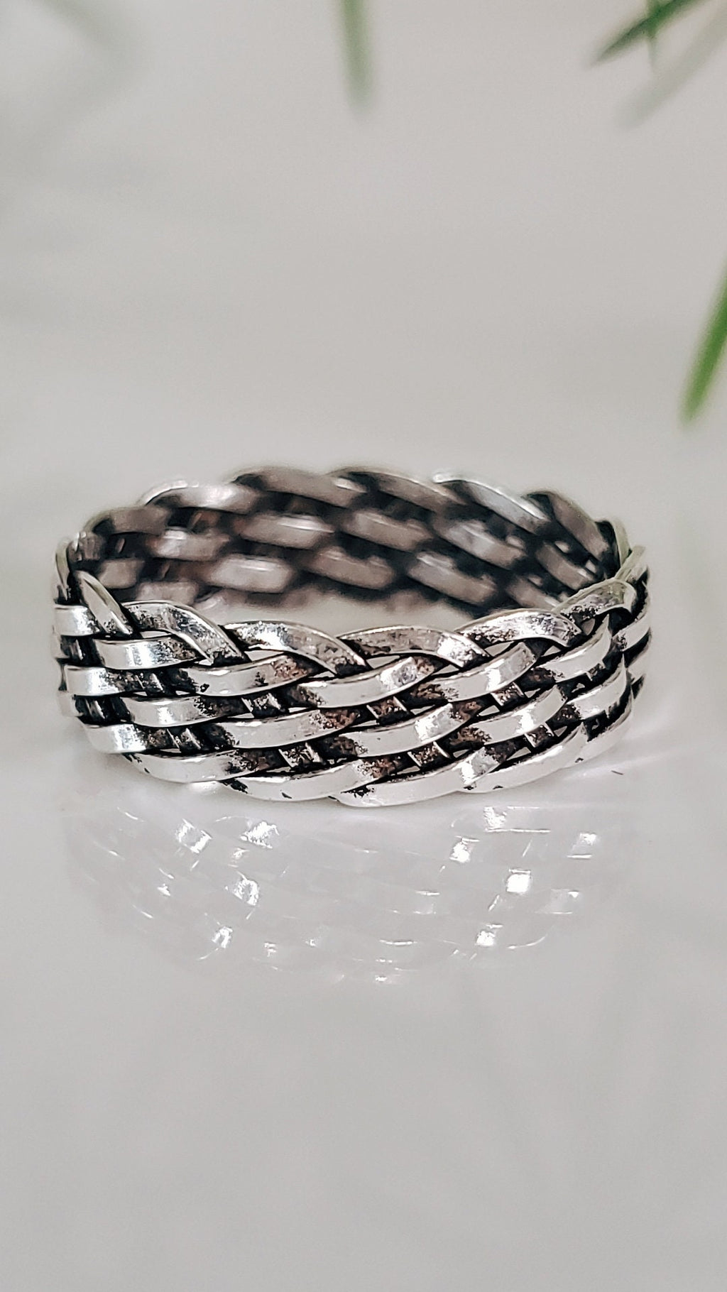Oxidized Unisex Ring – 925 Sterling Silver with Finish
