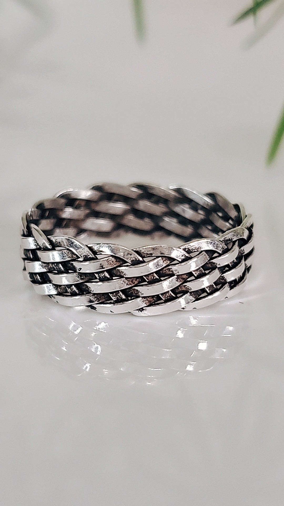Oxidized Unisex Ring – 925 Sterling Silver with Finish
