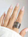 Chunky Ring – 925 Sterling Silver with Oxidized Finish
