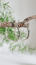 Medium Hoops Earrings – Sterling Silver