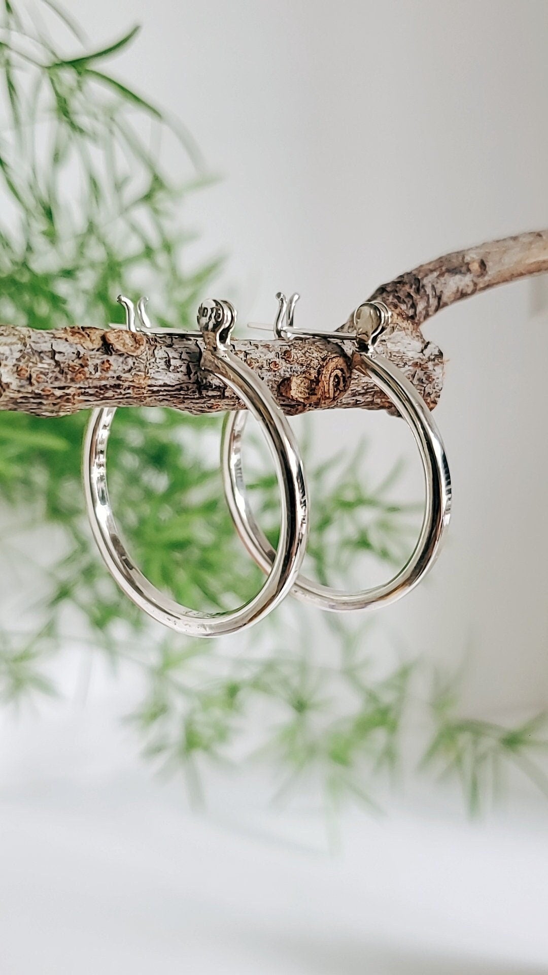 Medium Hoops Earrings – Sterling Silver