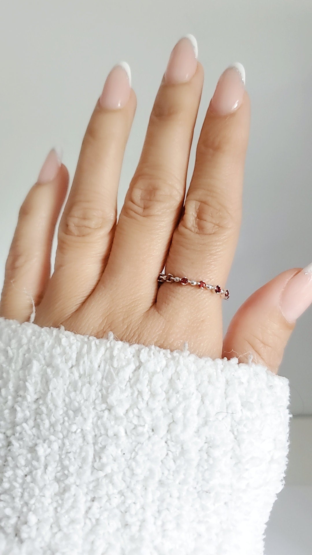 Red Garnet Stack Band