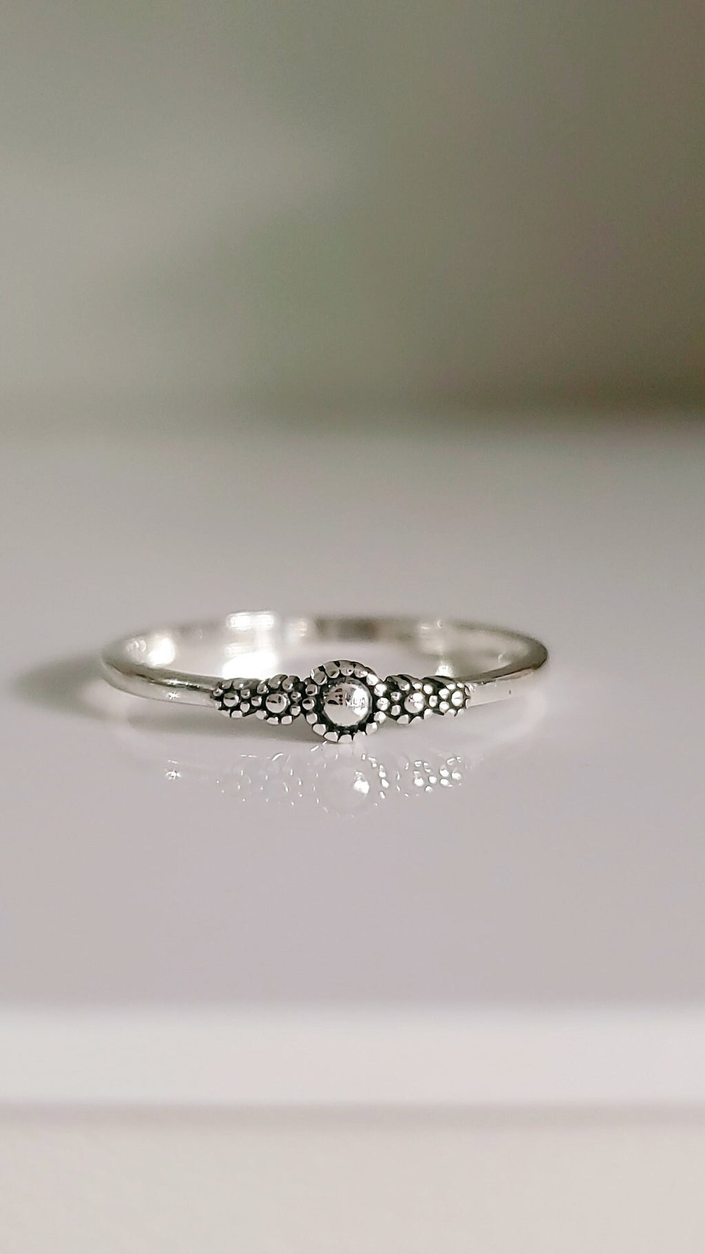 Dainty Bali Women's Ring – 925 Sterling Silver