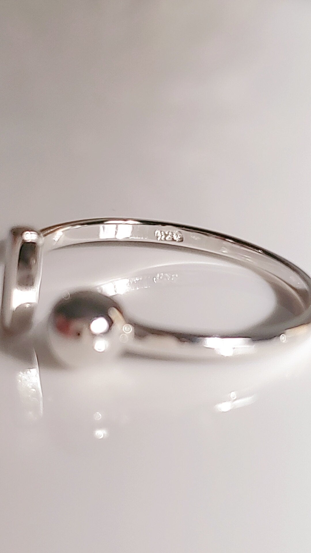 Dainty Ball Bar Ring – 925 Sterling Silver
