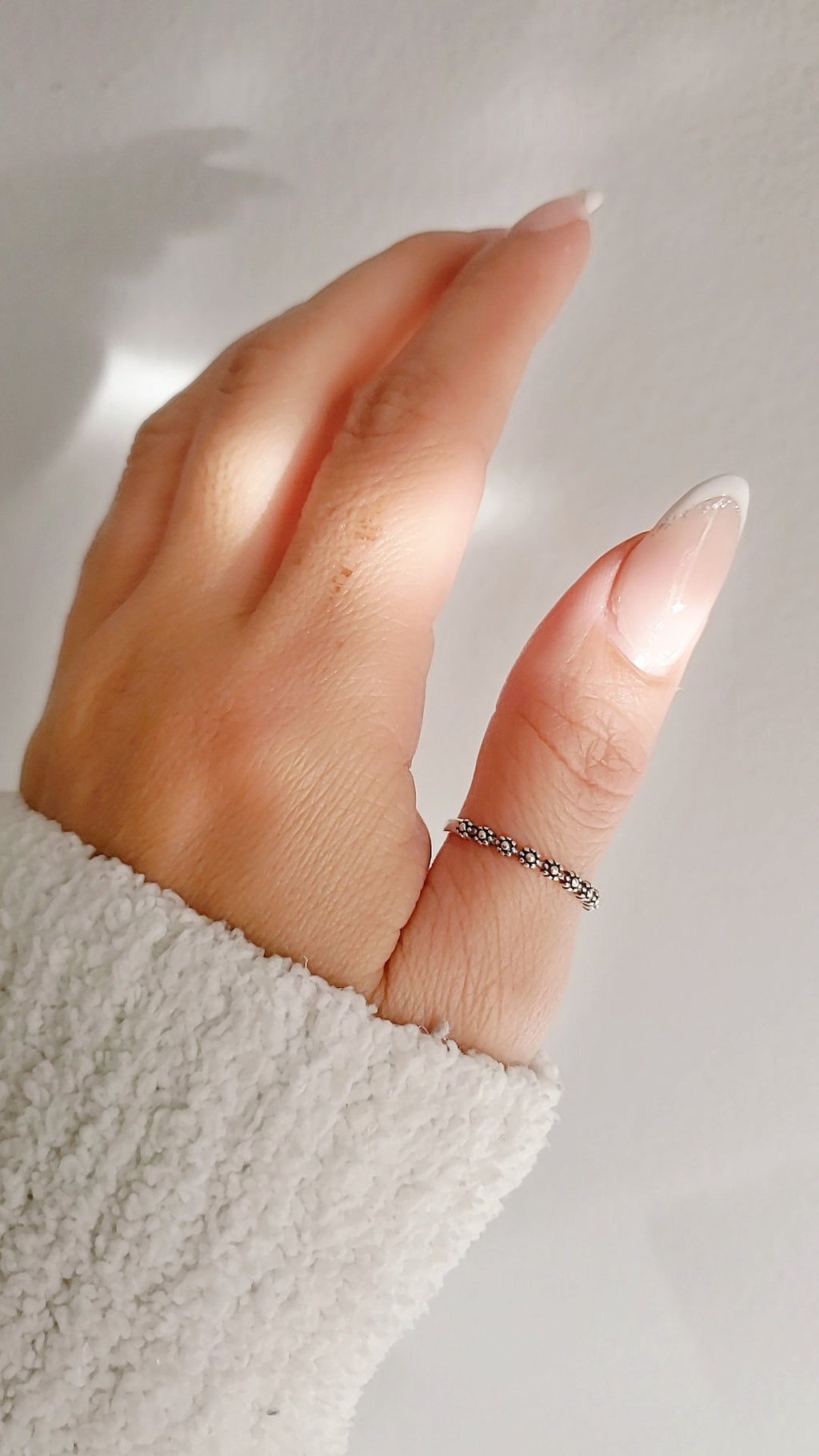 Sterling Silver Dainty Little Flowers Ring