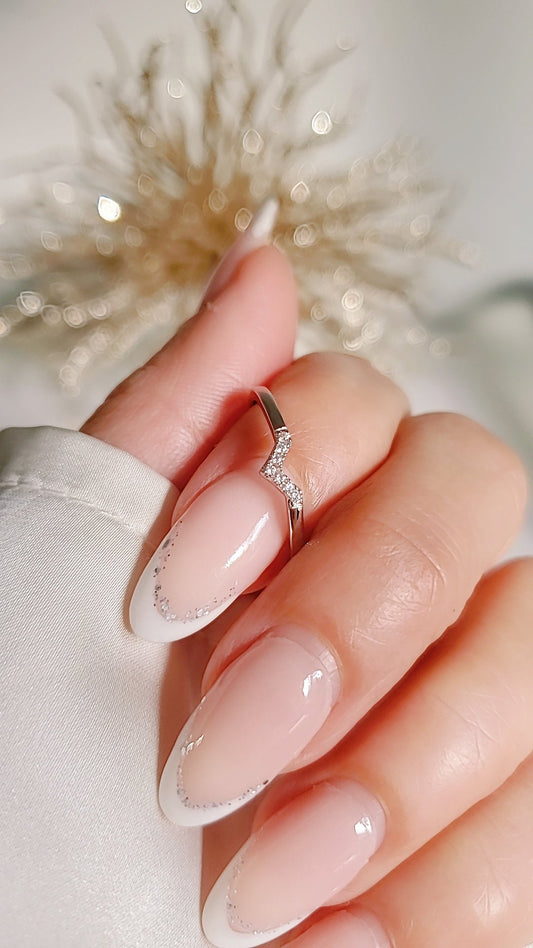 Sterling Silver Dainty Chevron Ring, V  Band, 925 Minimalist Ring, Womens Simple Ring, 925 Stamped, Stack Dainty Ring