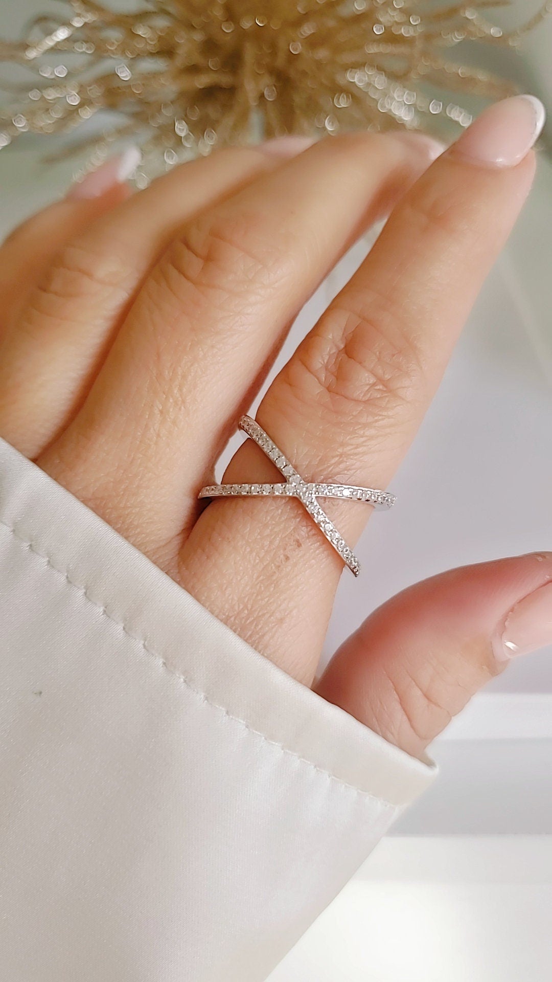 Sterling Silver X Criss Cross Ring