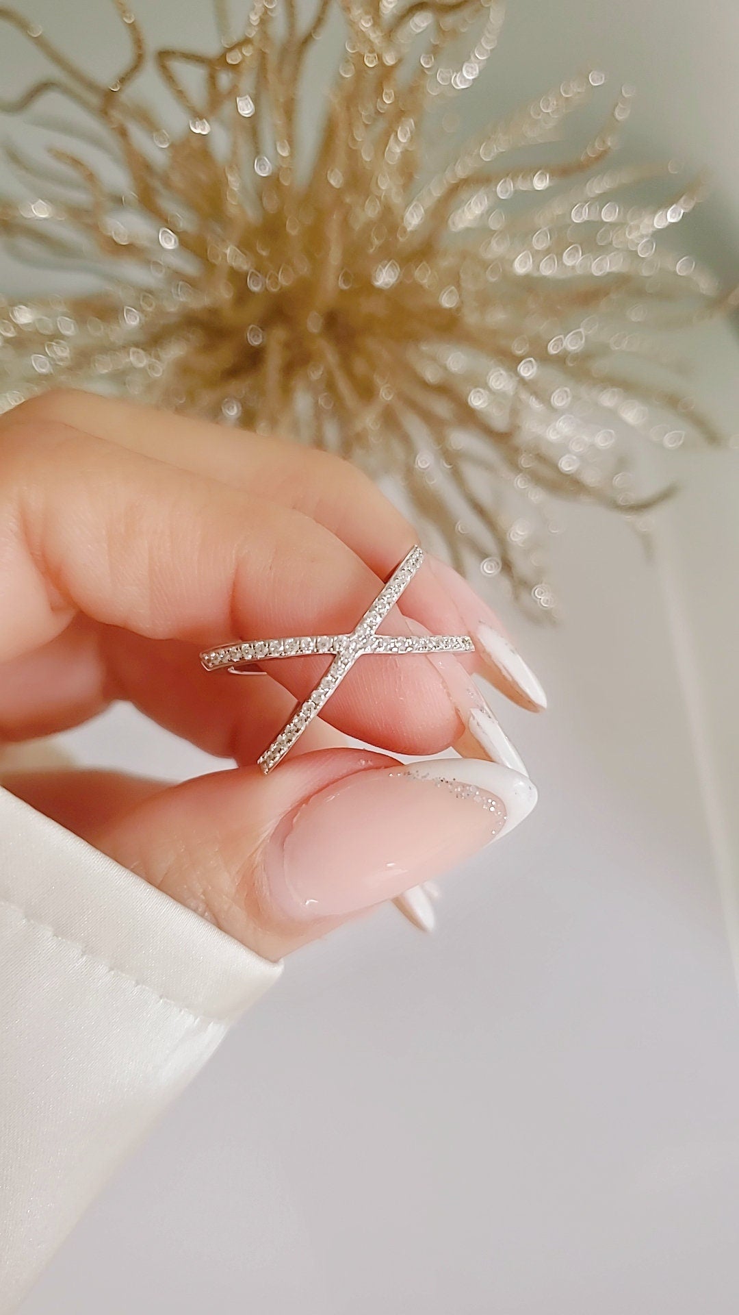 Sterling Silver X Criss Cross Ring