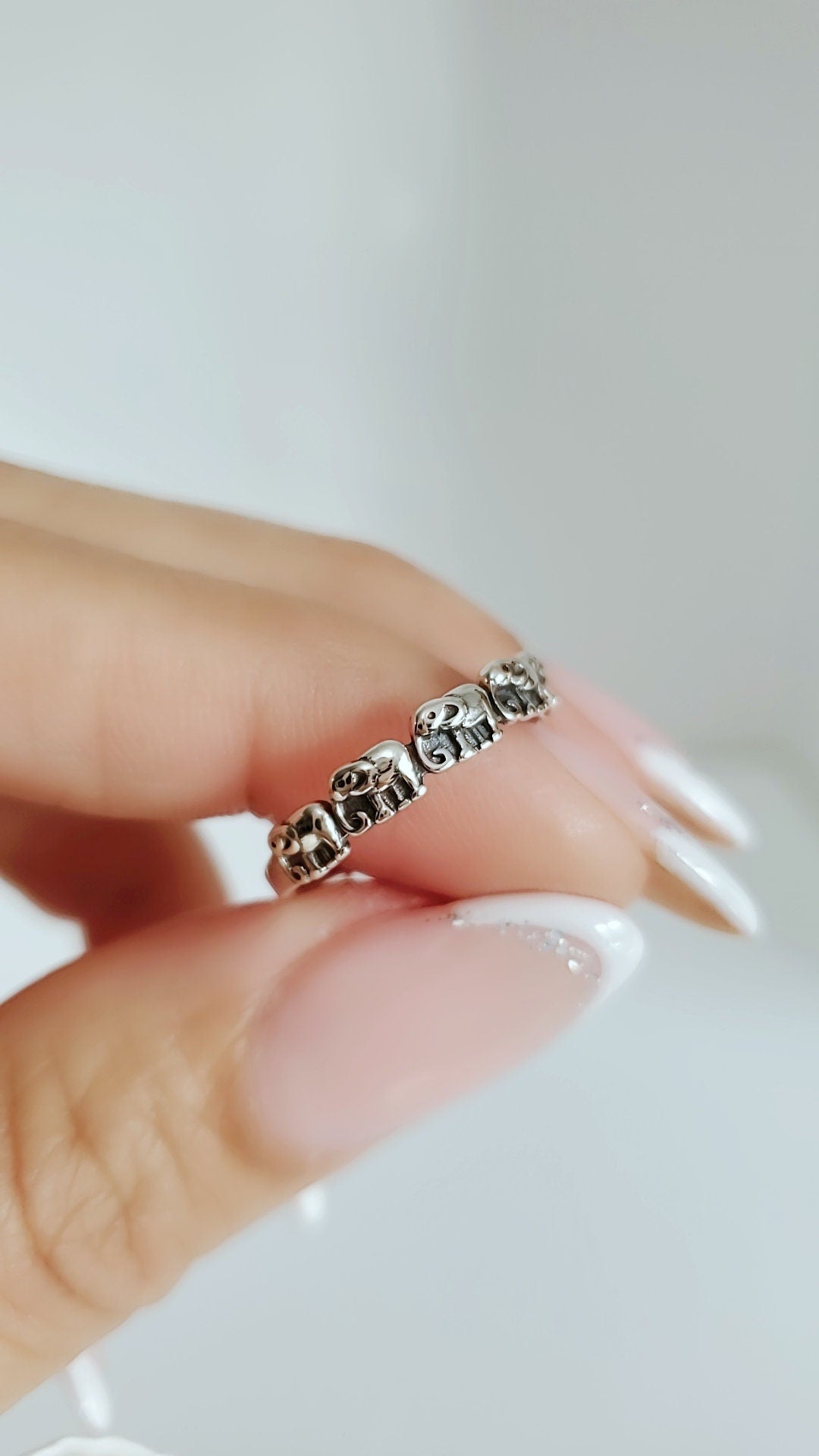 Sterling Silver Elephant Ring