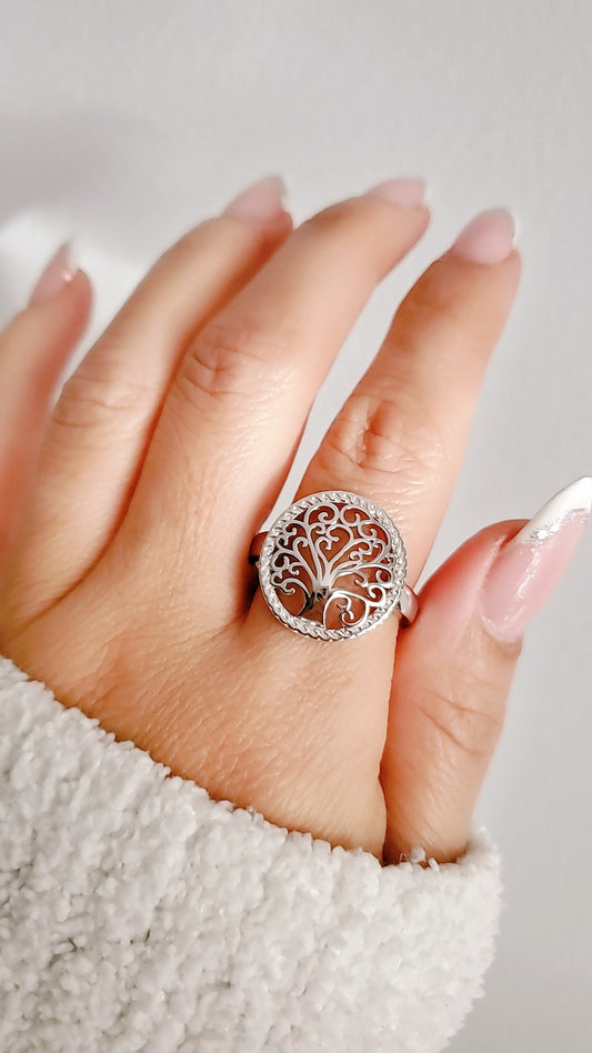 Sterling Silver Tree of Life Ring,  Women Ring, 925 Stamped, Tree of Life Women Ring, Gift for Women, Gift ideas