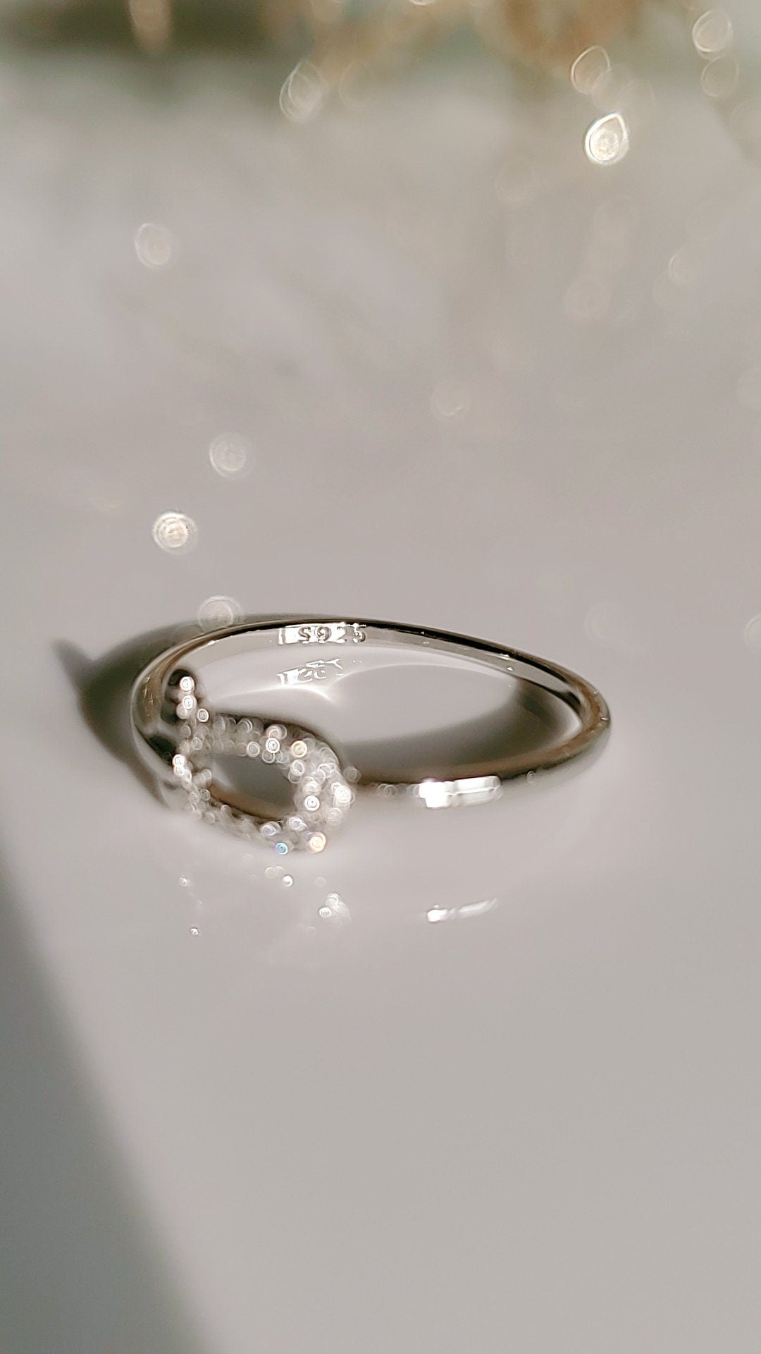 Sterling Silver Dainty Belt Buckle Ring