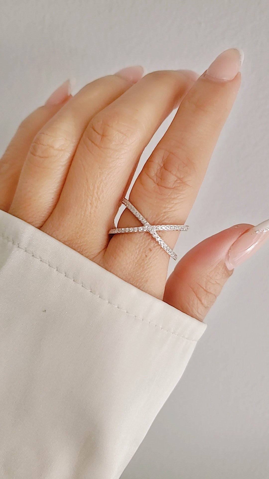 Sterling Silver X Criss Cross Ring