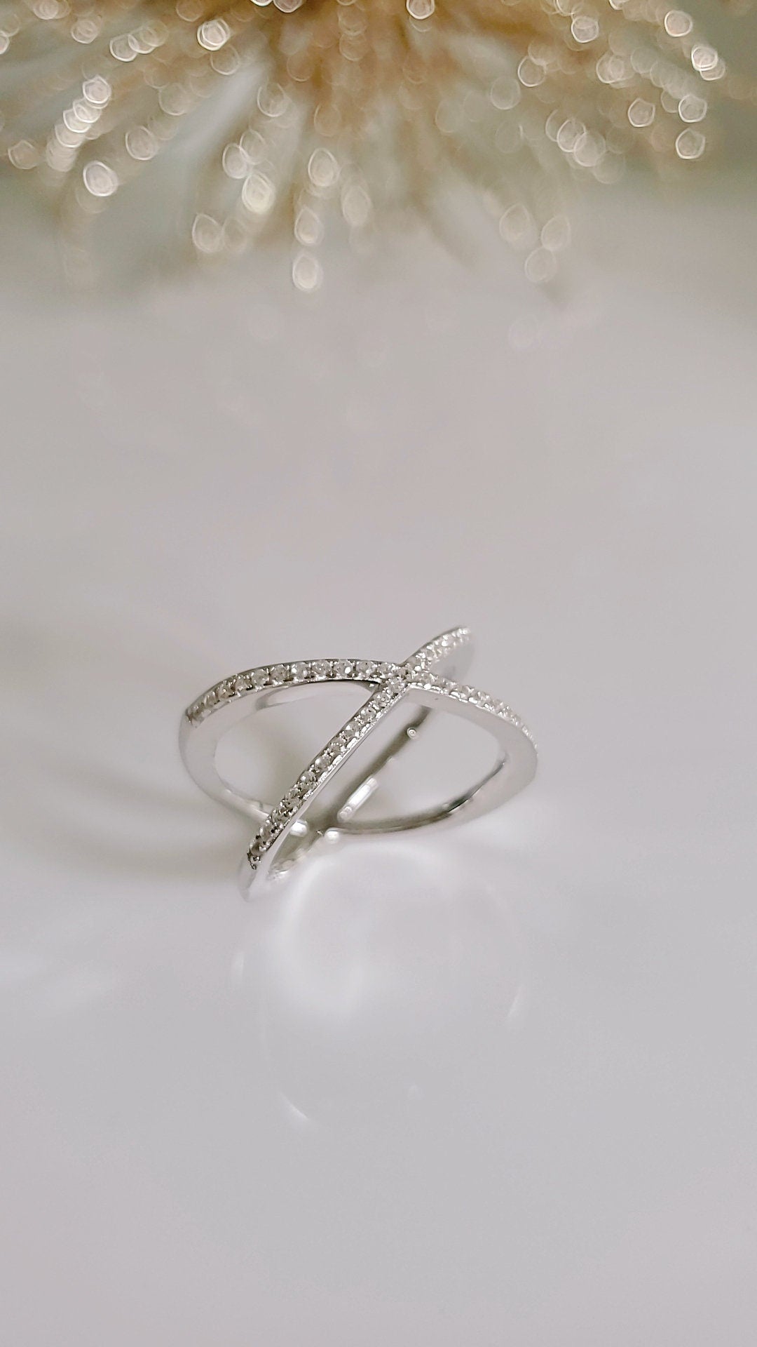 Sterling Silver X Criss Cross Ring