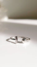 Dainty Ball Bar Ring – 925 Sterling Silver