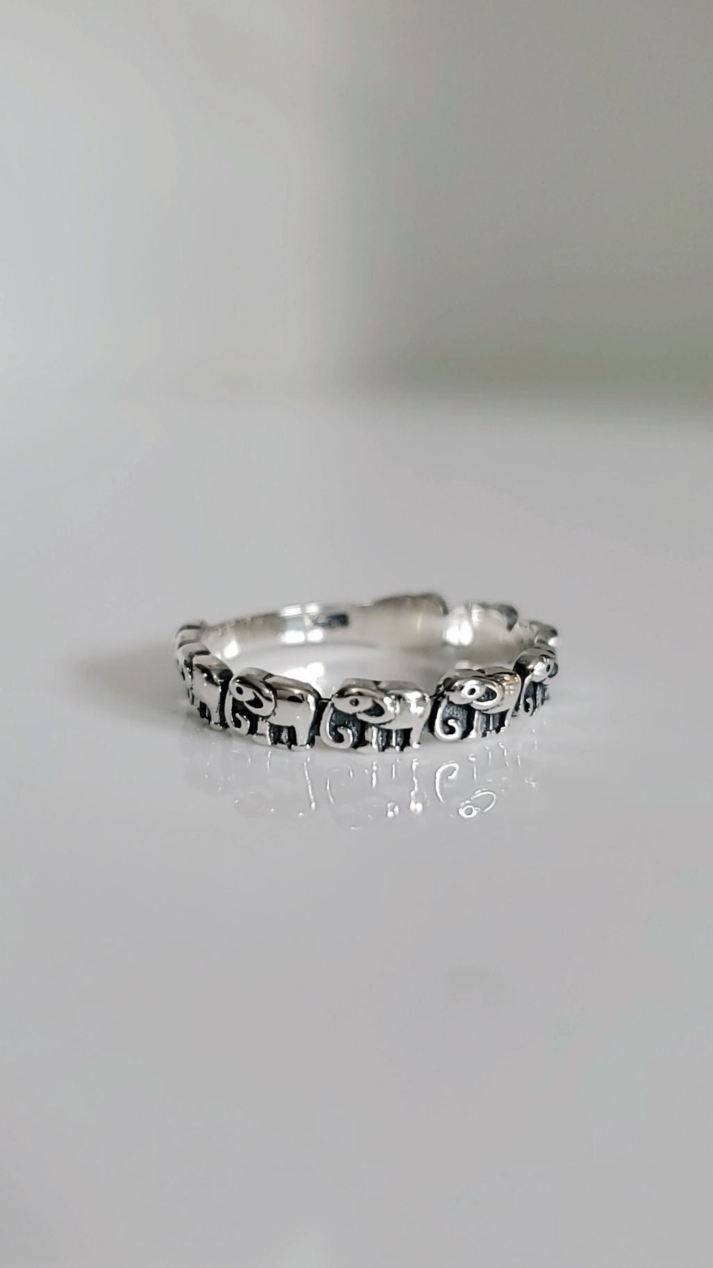 Sterling Silver Elephant Ring