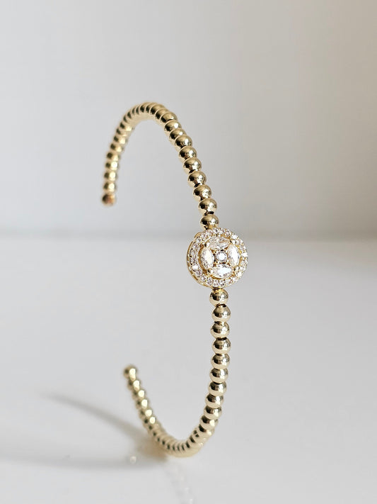 Dainty Gold Beaded Bracelet