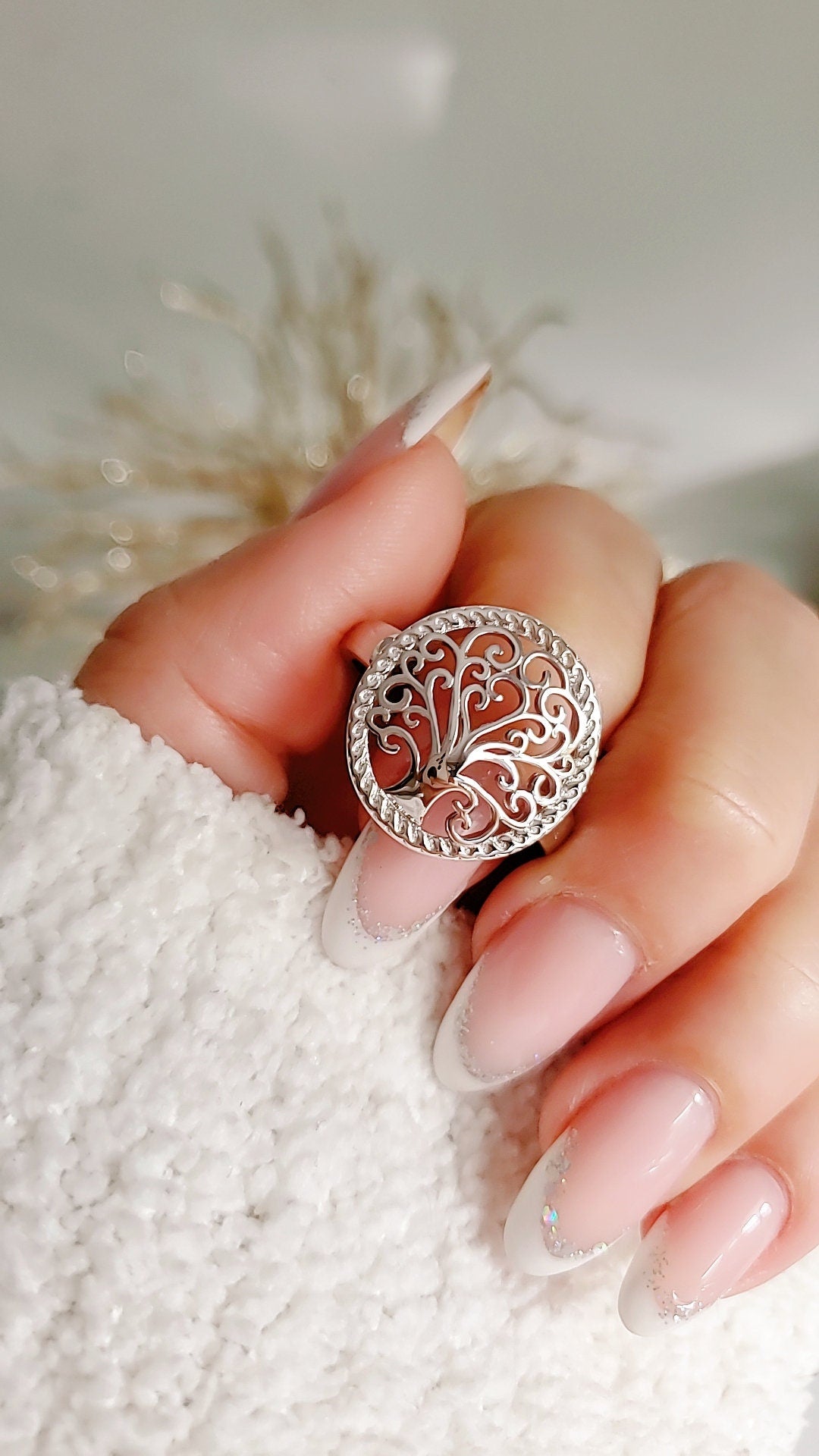 Sterling Silver Tree of Life Ring,  Women Ring, 925 Stamped, Tree of Life Women Ring, Gift for Women, Gift ideas