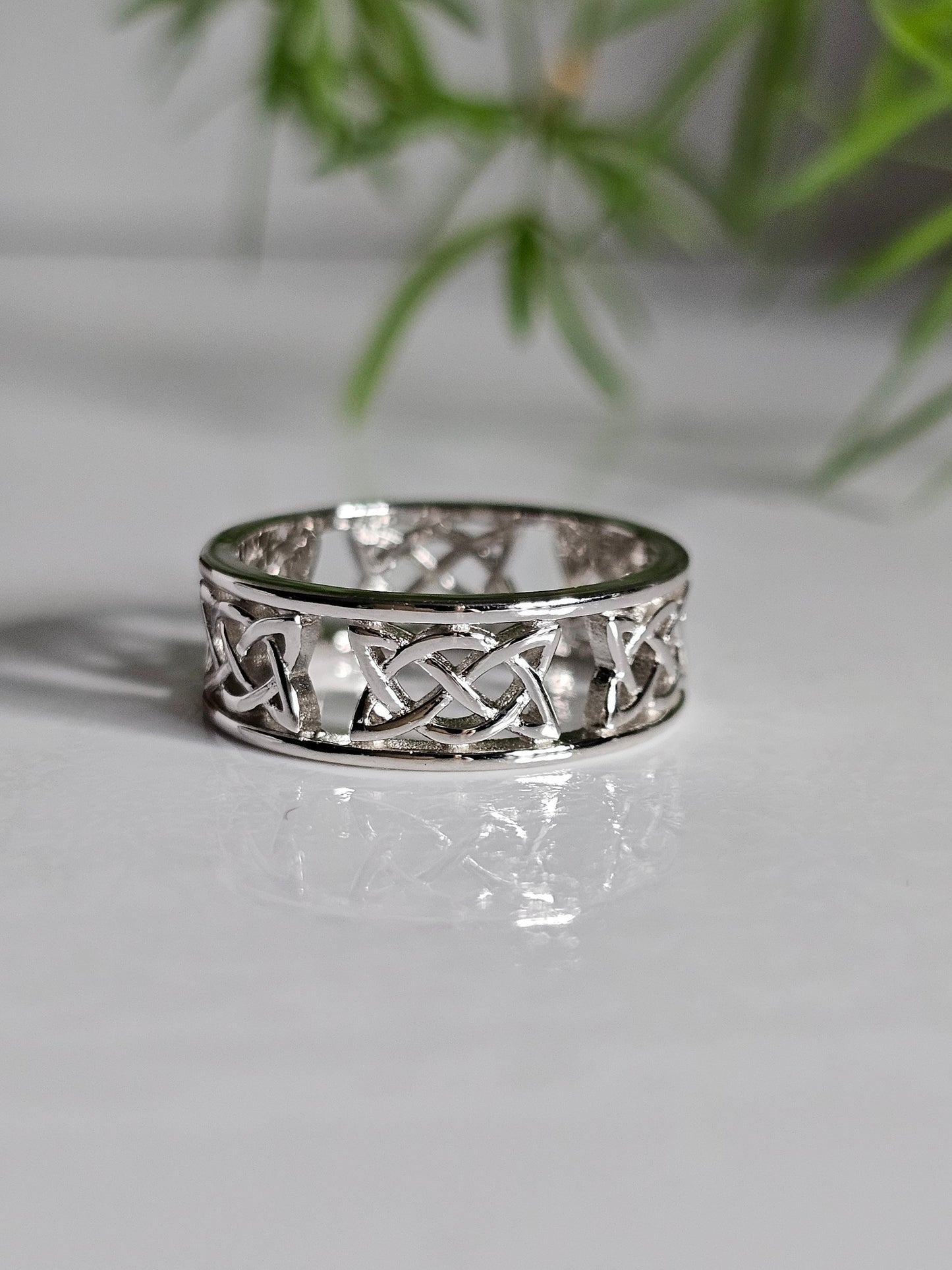 Celtic Sterling Silver Thumb Ring