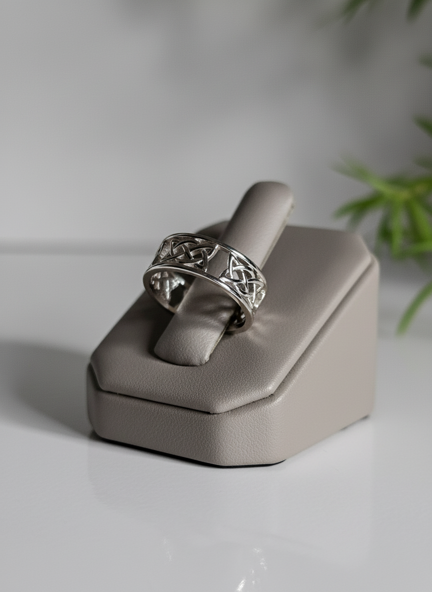 Celtic Sterling Silver Thumb Ring